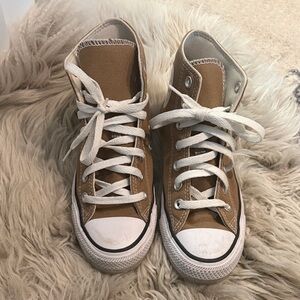 Converse Tan High-Top Kids Sneakers